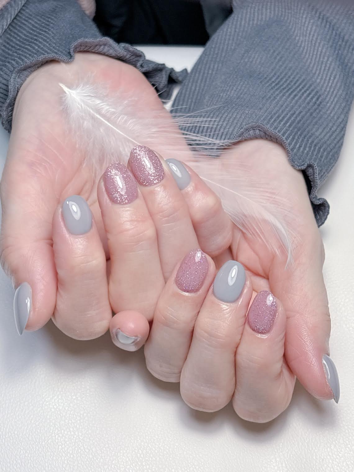 小平市 hinadeco nail STEP6 完成した極美ネイル®︎の仕上がり